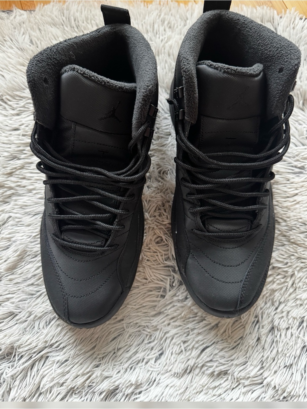 Authentic Air Jordan 12’s. All Black Mens size 10.5 - Picture 6 of 10